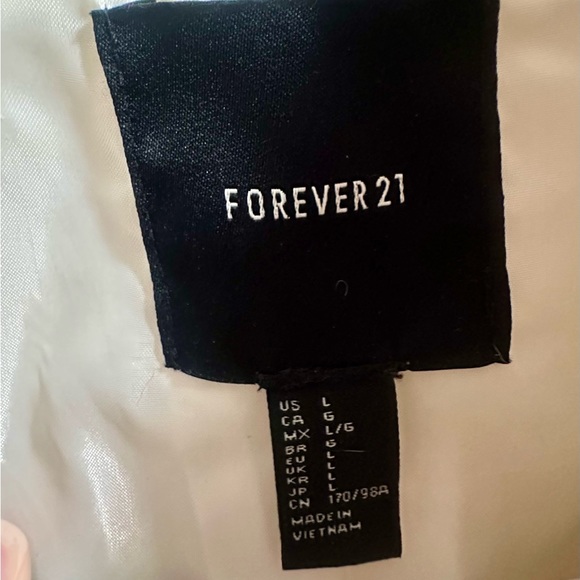 Cream double-breasted coat - Forever 21 - Picture 2 of 4